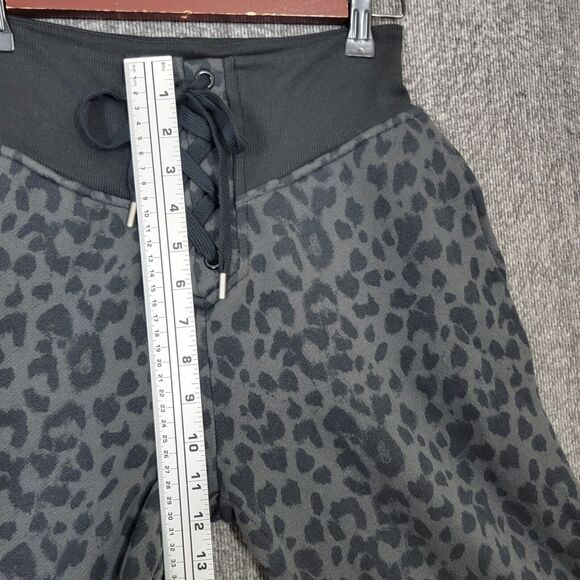 Victorias Secret Jogger Sweatpants Womens XS Gray Black Animal Print Lounge - Picture 6 of 16